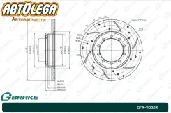 ���� ��������� ��������������� ������ G-brake FORD Transit 06- GFR11002R ����