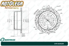 ���� ��������� ��������-� �. G-brake Toyota L. Cruiser J100, Lexus LX470 GFR02452R ����