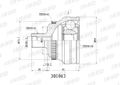 ���� ������� 33/30 ABS 45 | ��� | INKO 301063 301063 ����