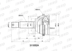 ���� ������� 25/22 ABS 44 | ����� ����/��� | INKO 311052A 311052A ����