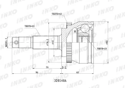 ���� ������� 25/23 ABS 42 | ����� | INKO 320140A 320140A ����