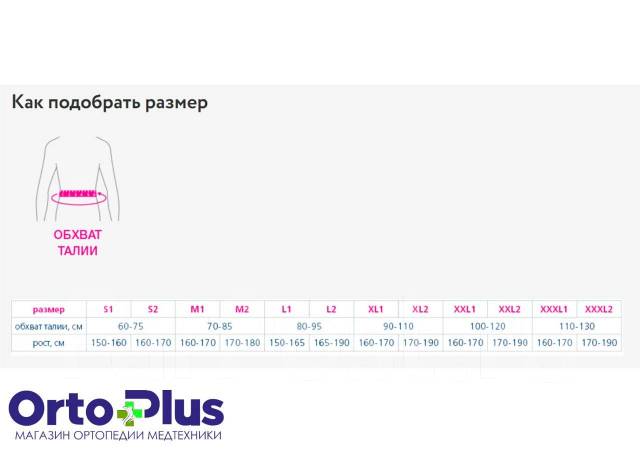 Корсет грудо-пояснично-крестцовый Orto КГК 110 Все размеры, новый, в ...