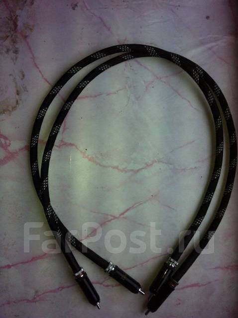 Hi-end межблочный кабель 2/0.75метра. Серебряная моножила + золото ...