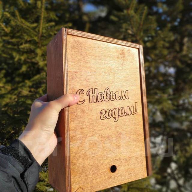 Деревянный ящик с крышкой (упаковка) для подарка - Цветы, украшения ...