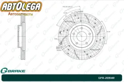 ���� ��������� ����������-� G-brake Infiniti FX45/35 Nissan Murano Z50 GFR20314R ����