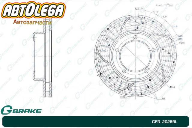   - . G-brake Toyota Cruiser J100, Lexus LX470 GFR-20289L 
