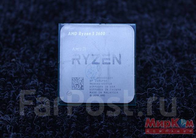 AMD Ryzen 5 3600 [ AM4, 6 x 3600 МГц, OEM ], б/у, в наличии. Цена: 8 ...