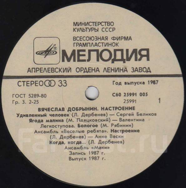 Мелодия 1987