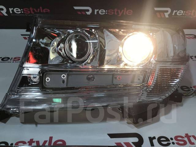 Фары + Решетка Toyota Land Cruiser 200 08-15г Стиль 16г Белые купить в ...