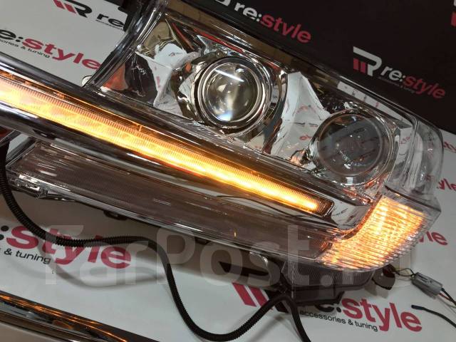 Фары + Решетка Toyota Land Cruiser 200 08-15г Стиль 16г Белые купить в ...