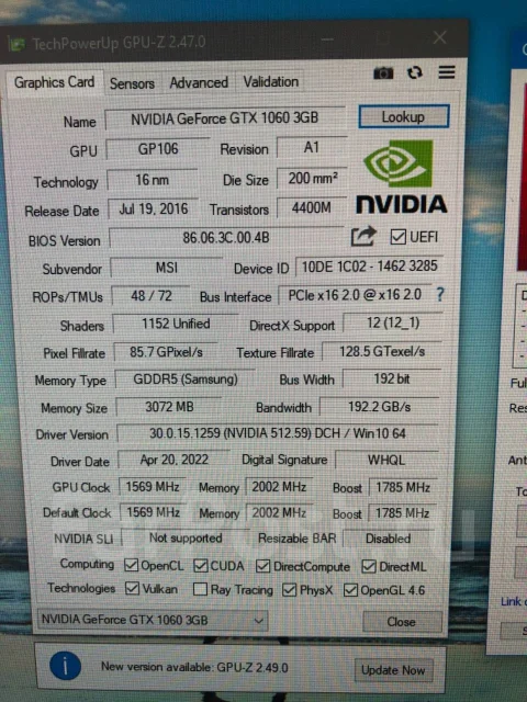 GeForce GTX 1060 ����