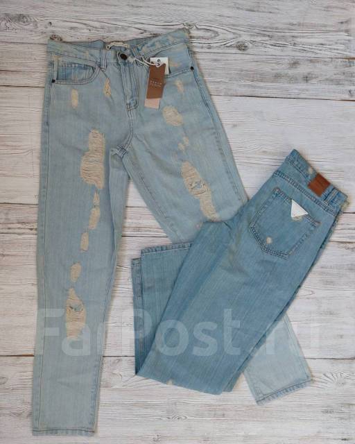 JEANS 5 TASCHE BRANDO CARROT DENIM HERITAGE BLU CHIARO - Foto 2