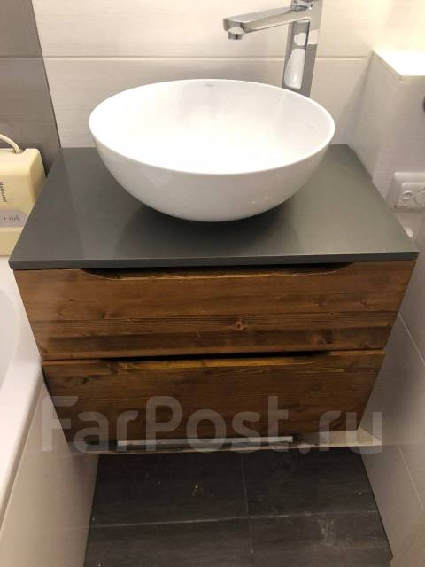 Изготовления мебели в ванную комнату из массива дерева на заказ во ...