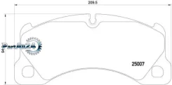 ������� ��������� Porsche Cayenne/VW Touareg 10- �������� Brembo P65021 P65021 ����