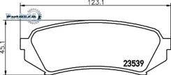 ������� ��������� Toyota LAND Cruiser 100 9807/Lexus LX470 9807������ Nisshinbo NP1029 NP1029 ����