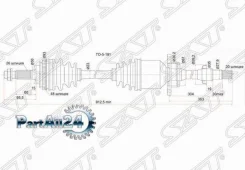 ������ � ����� Toyota Caldina (T190, T210) 92-02 / Ipsum 96-01 (�������/ ������) SAT TO-5-191, ������ �������� TO5191 ����