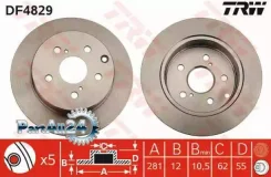 ���� ��������� Toyota RAV 4 III 06- ������ D 281��. TRW DF4829 DF4829 ����