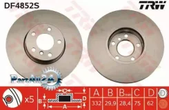 ���� ��������� BMW X5 E70/F15/X6 E71/F16 �������� ����. D 332��. TRW DF4852S DF4852S ����