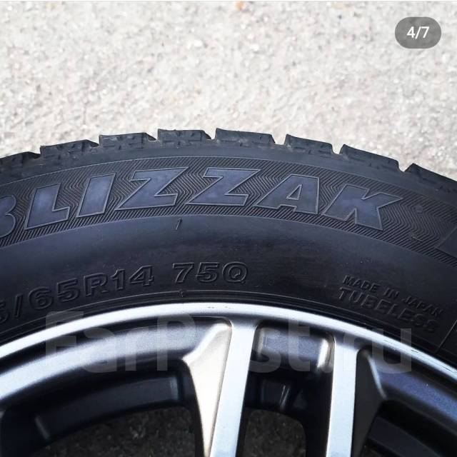 Колеса Bridgestone Blizzak 155/65 R14 - Колёса во Владивостоке