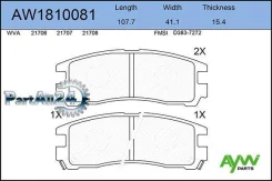 ������� ��������� ������ Mitsubishi Pajero Pinin 99/Galant 92-04/Eclipse 99/Sp Aywiparts AW1810081 AW1810081 ����