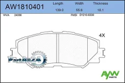 ������� ��������� �������� Toyota Auris (AKE) 1.4-1.6 07/Corolla (AKE) 1.3-1.6 Aywiparts AW1810401 AW1810401 ����