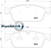 ������� ��������� Mercedes GL X166/ML W166 �������� Brembo P50112 P50112 ����