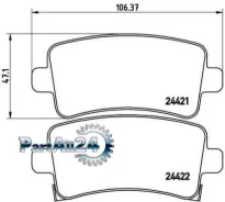 ������� ��������� OPEL Insignia 08-/SAAB 9-5 10- ������ Brembo P59060 P59060 ����