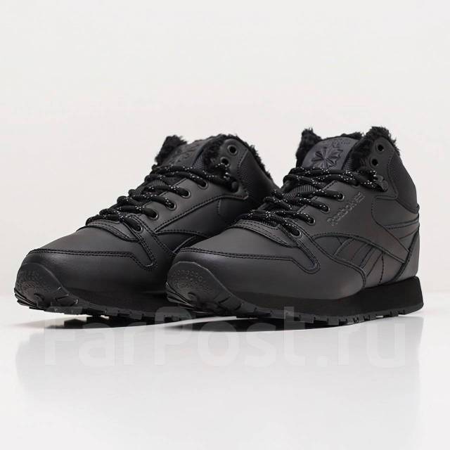 Кроссовки женские зимние Reebok Classic Leather Mid Ripple - Обувь во ...