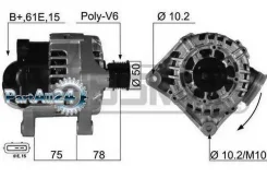��������� BMW E46/E39/E53 2.0-3.0 120A ERA 210464 210464 ����