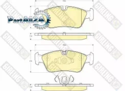 ������� ��������� BMW E81/E87/E90 1.6-2.0 04- �������� Girling 6116252 6116252 ����