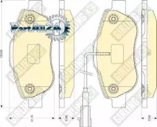 ������� ��������� FIAT 500 07-/Panda 06-/Punto 08- �������� Girling 6117464 6117464 ����