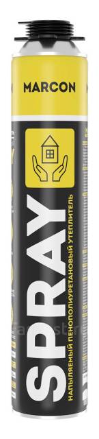 Напыляемый полиуретановый утеплитель Marcon Spray 1000мл, в наличии ...