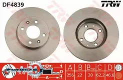 ���� ��������� Hyundai Accent 05-/i20 08-/KIA RIO II 05- �������� ����. TRW DF4839 DF4839 ����
