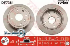 ���� ��������� Chevrolet Lacetti ������� 05-/Daewoo Nubira 00- ������ TRW DF7381 DF7381 ����
