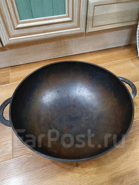 Чугунная сковорода вок - Посуда и кухонные принадлежности во Владивостоке