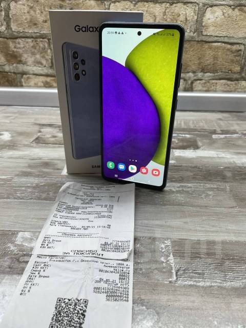 6.5" Смартфон Samsung Galaxy A52 128/4 ГБ синий SM-A525F/DS - Смартфоны ...