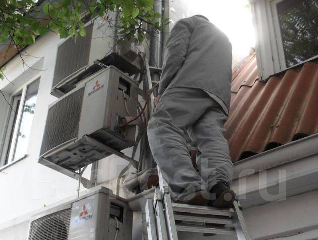 Демонтаж кондиционера с сохранением фреона. Доставка, грузчики во ...