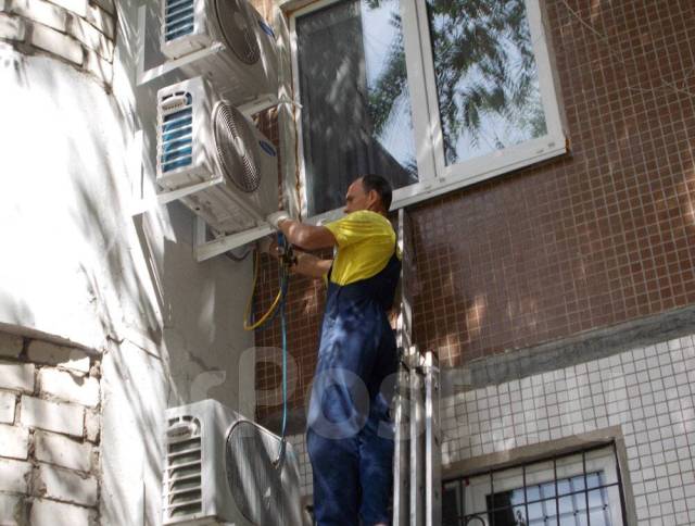 Демонтаж кондиционера с сохранением фреона. Доставка, грузчики во ...
