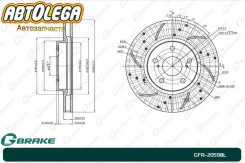 ���� ��������� ������-� G-brake Toyota Camry V40 Crown S180 200 Mark X GFR-20598L ����