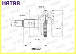 ���� ������� 2832 ABS 50 ����� ������� INKO 310075A 310075A ����
