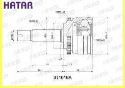 ���� ������� 2522 ABS 48 ����� INKO 311016A 311016A ����