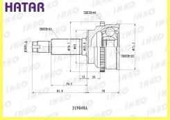 ���� ������� 2419 ABS 44 ����� ������� INKO 319048A 319048A ����