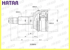 ���� ������� 3136 ABS 44 ����� INKO 319064A 319064A ����