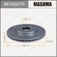 ���� ��������� Masuma, front BMW X1 (F48), X2 (F39) BD-E0270 Masuma, �������� BDE0270 ����
