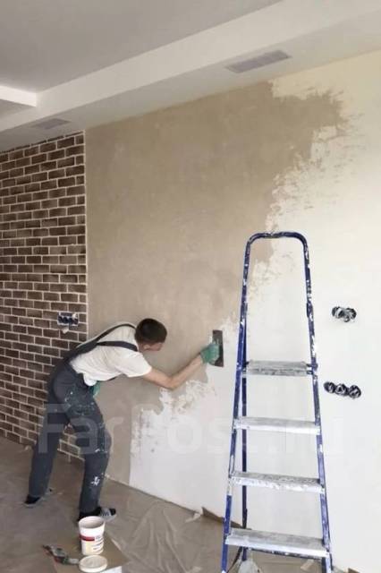 Отделка помещений. ГВЛ, штукатурка, шпатлевка, выравнивание стен в ...