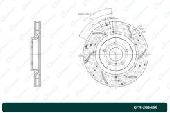 ���� ��������� ��������-� G-brake Nissan Fairlady Z 350Z Infiniti G35 GFR20840R ����
