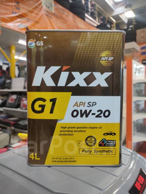 Масло моторное KIXX G1 0W20 SP-RC, GF-6A синт. 4л шт, синтетическое, 4 ...