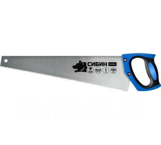 Ножовка по дереву 450мм Сибин - Инструменты и строительное оборудование ...