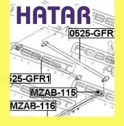 ����������� ���������� ���� ��� ������� Febest MZAB115 MZAB115 ����