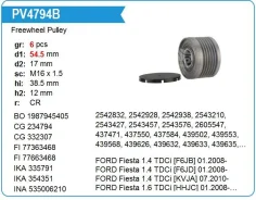 ���� ����������(�����) FORD Fiesta, Mazda Krauf APV7794 ����